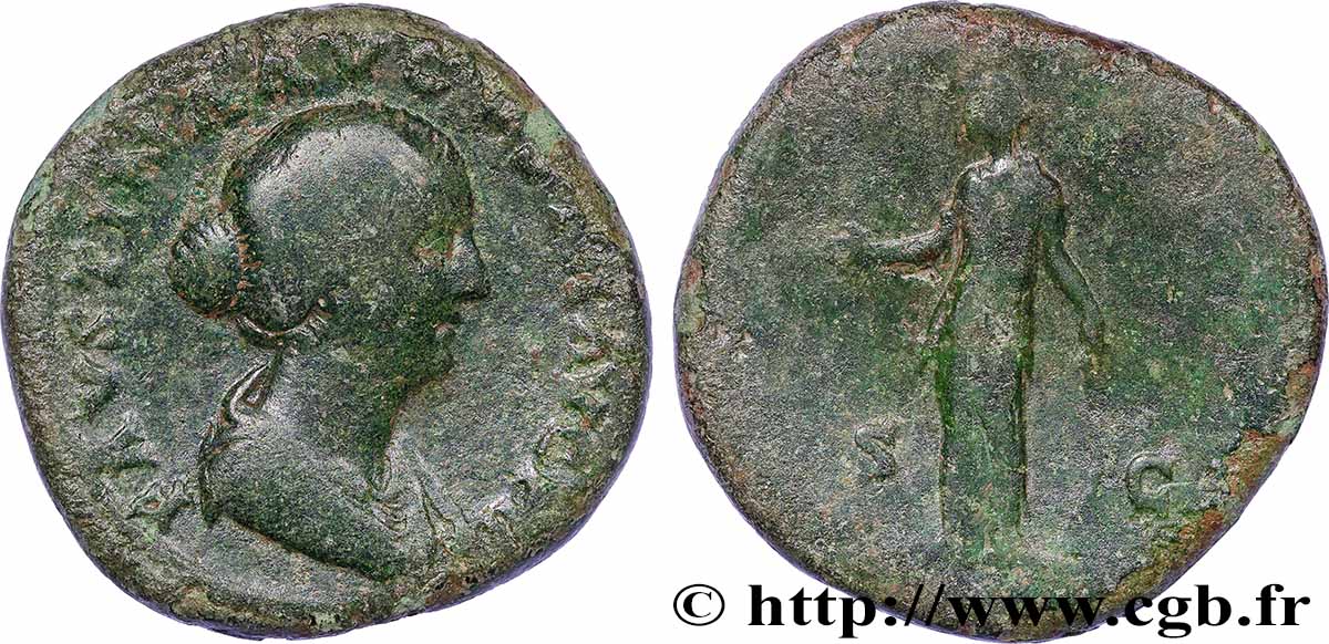 FAUSTINE JEUNE Sesterce TB+/TB