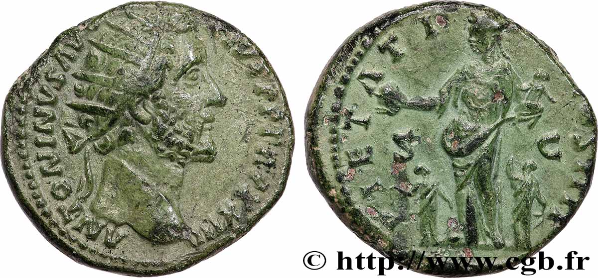 ANTONINUS PIUS Dupondius SS