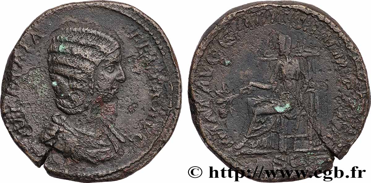 JULIA DOMNA Sesterce TB+