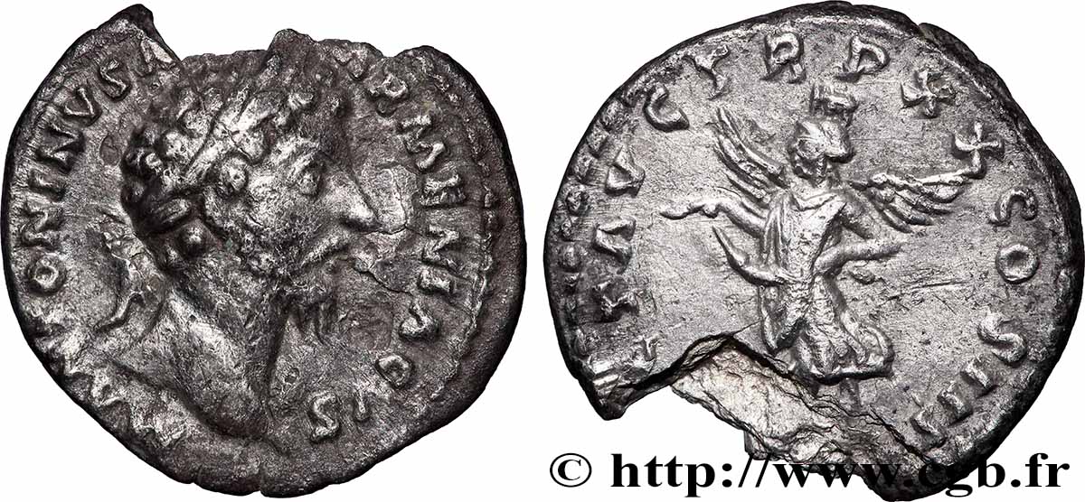 MARC AURÈLE Denier TTB