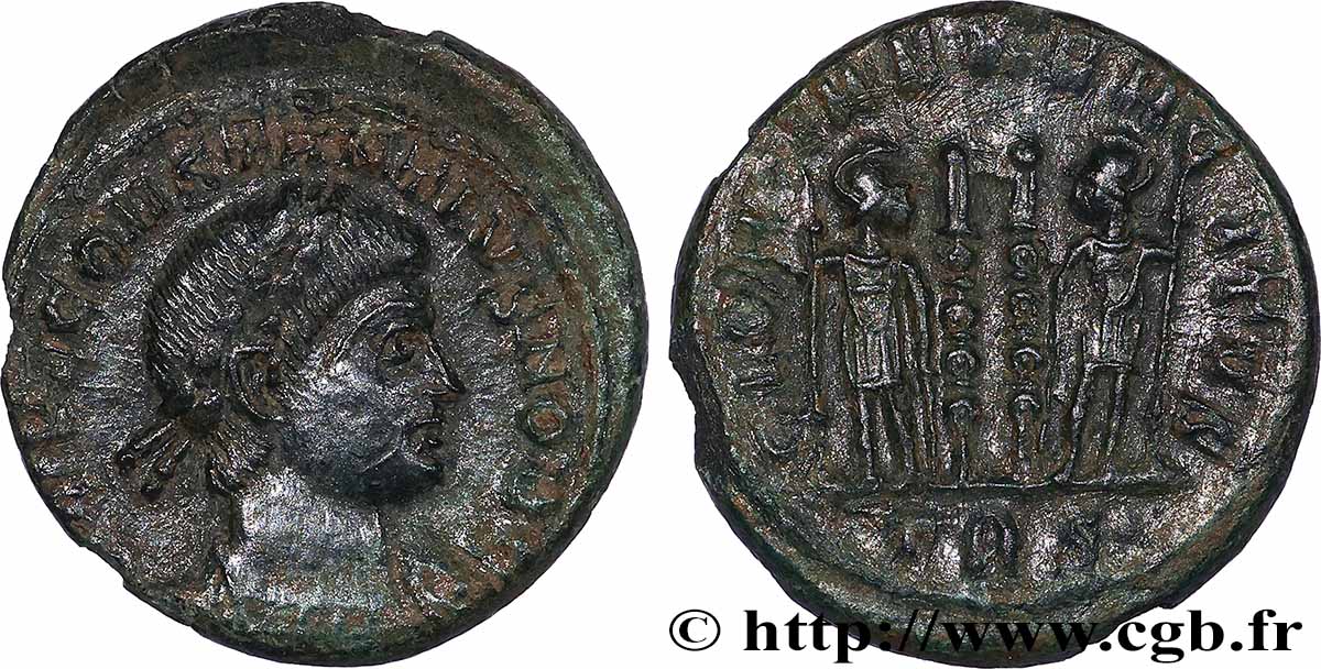 CONSTANTIN II Centenionalis ou nummus TTB+