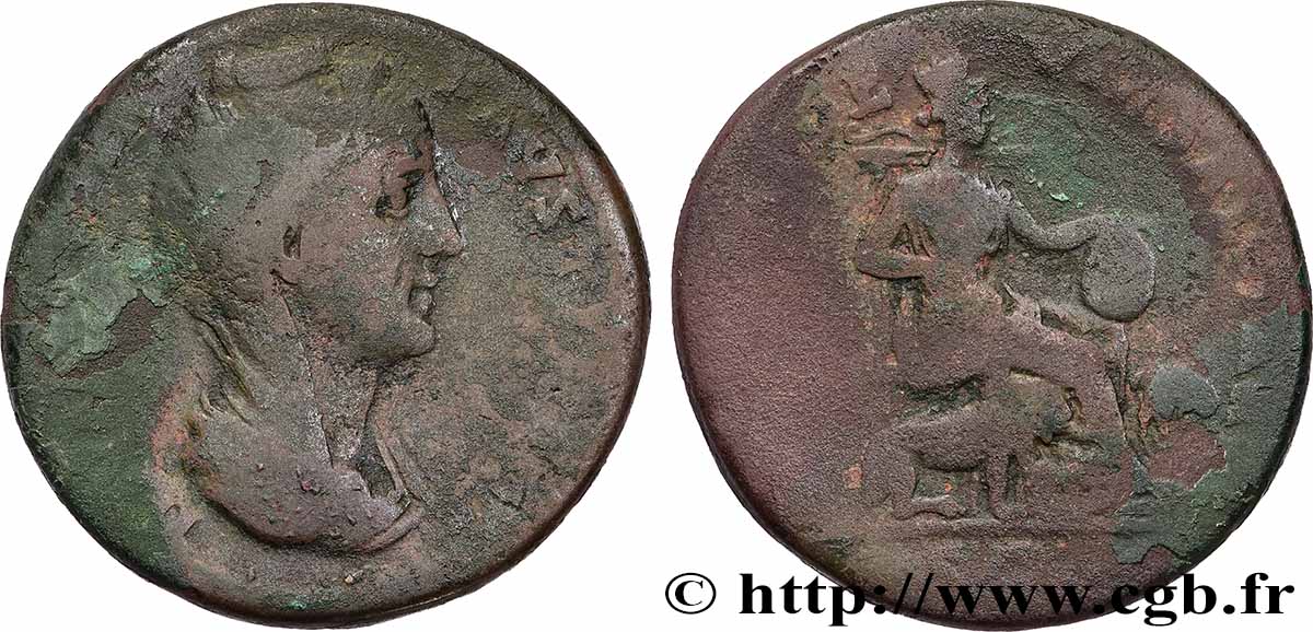 FAUSTINE MÈRE Sesterce B+