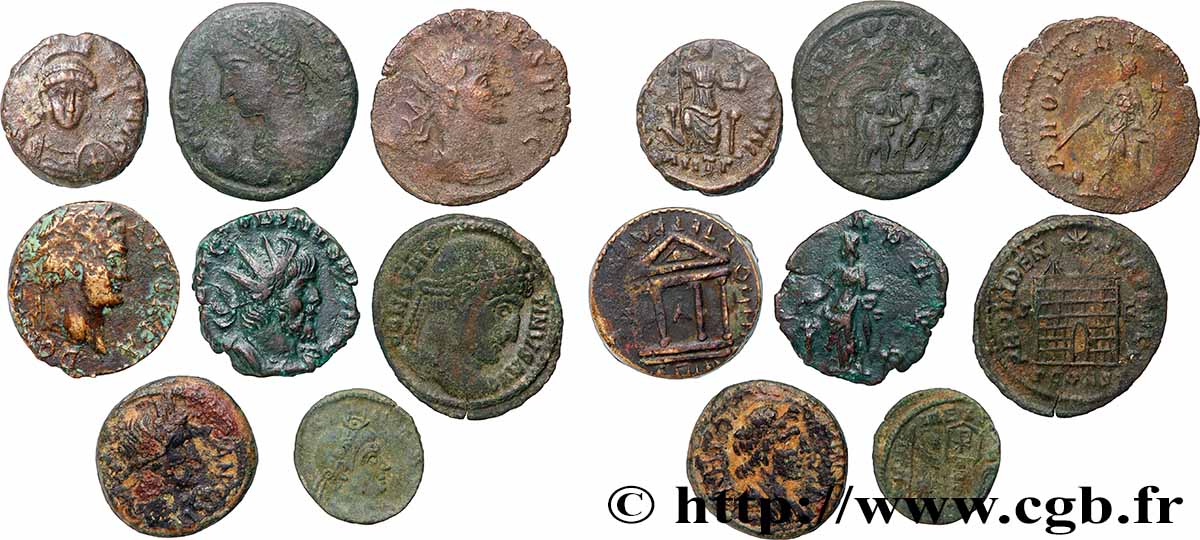 LOTS Lots de 8 monnaies lot