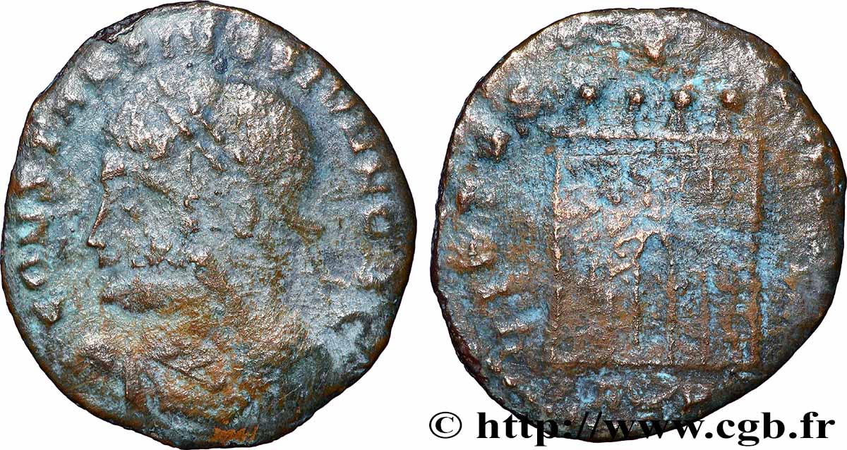 CONSTANTIN II Centenionalis ou nummus TB