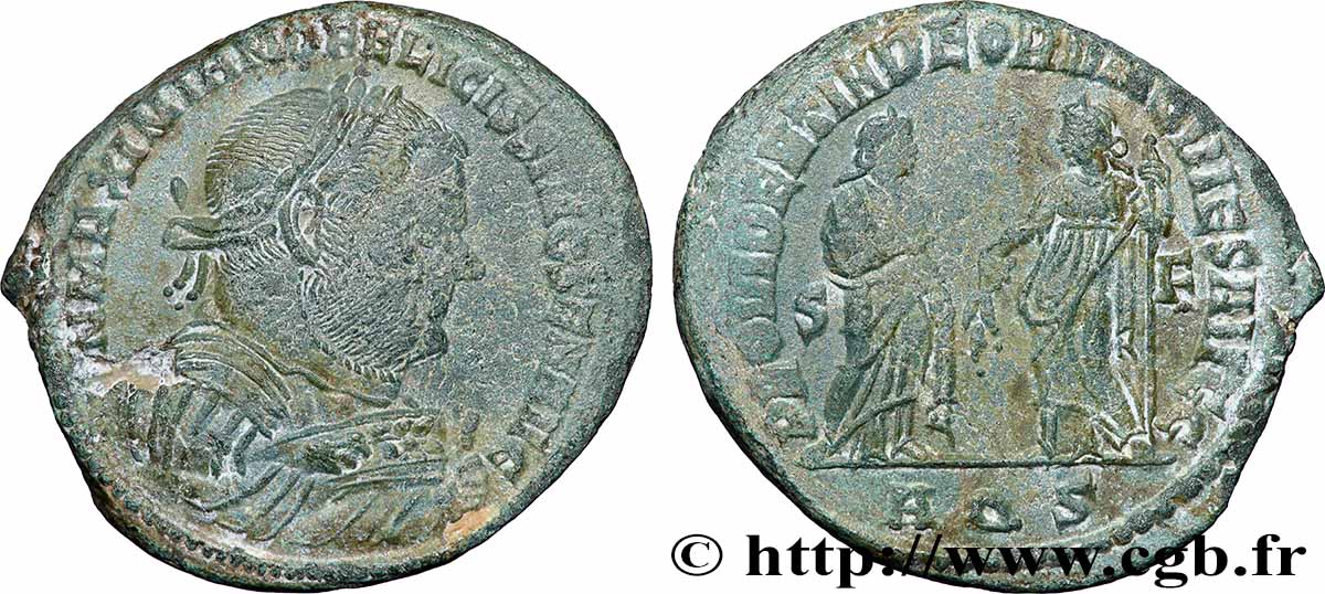 MAXIMIAN HERCULIUS Follis ou nummus XF