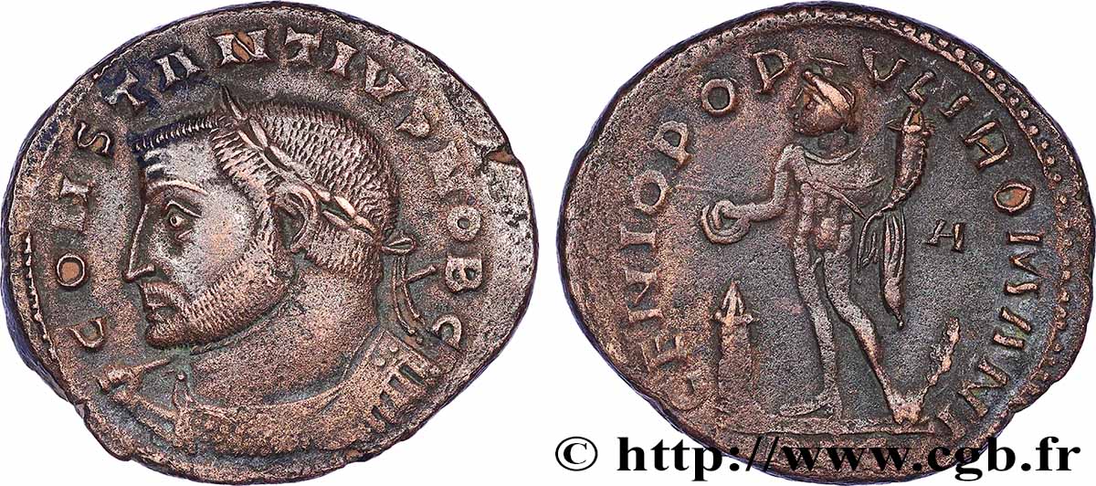 CONSTANCE Ier CHLORE Follis ou nummus TTB+/TTB