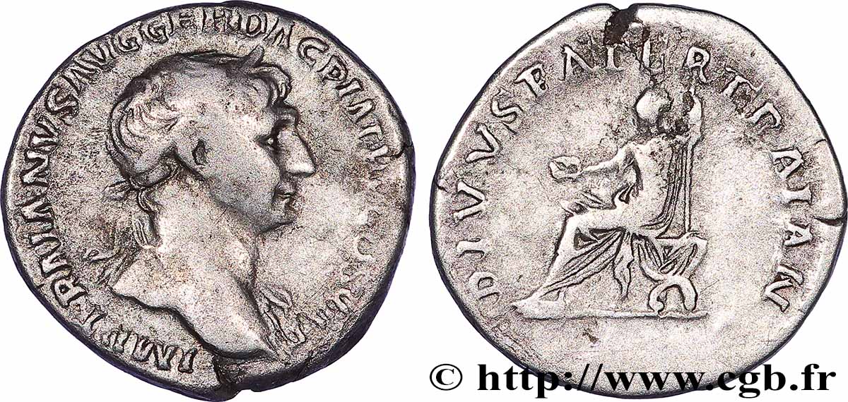 TRAJAN et TRAJAN PÈRE Denier TTB