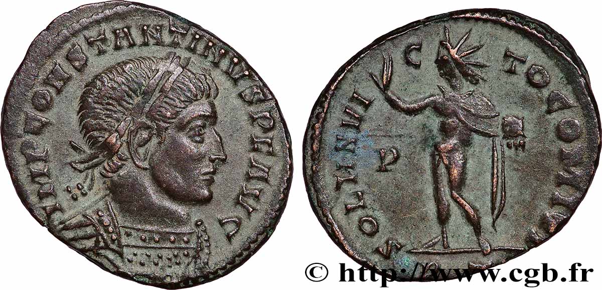 CONSTANTINUS I DER GROßE Follis ou nummus fVZ