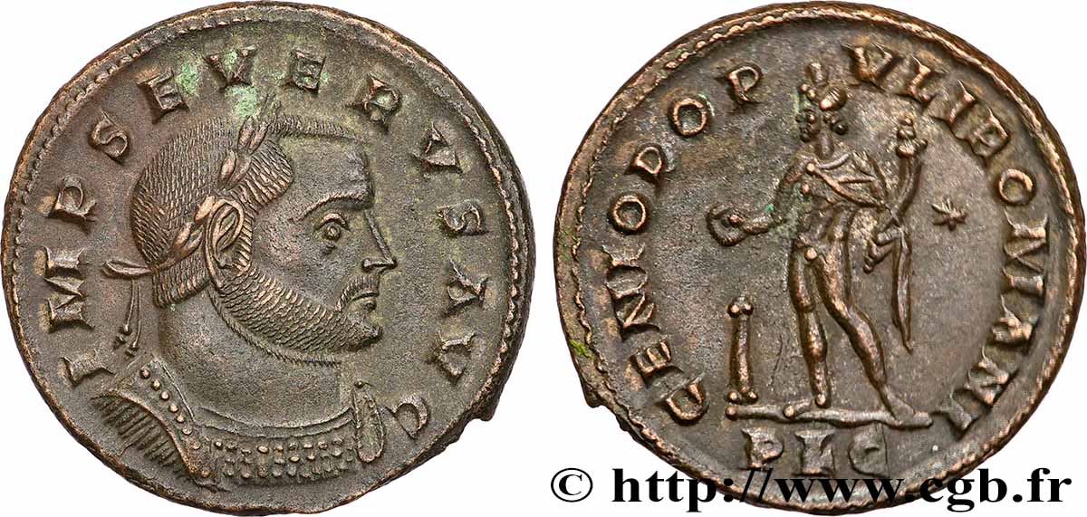 SEVERUS II Follis ou nummus fVZ