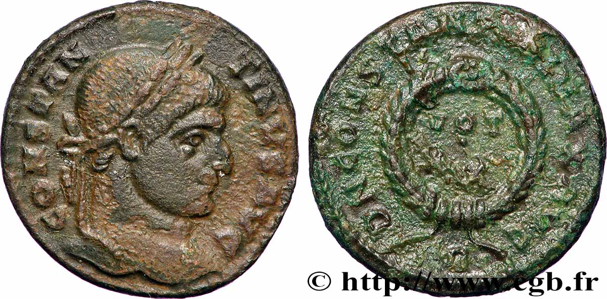 CONSTANTIN Ier LE GRAND Centenionalis ou nummus TTB+