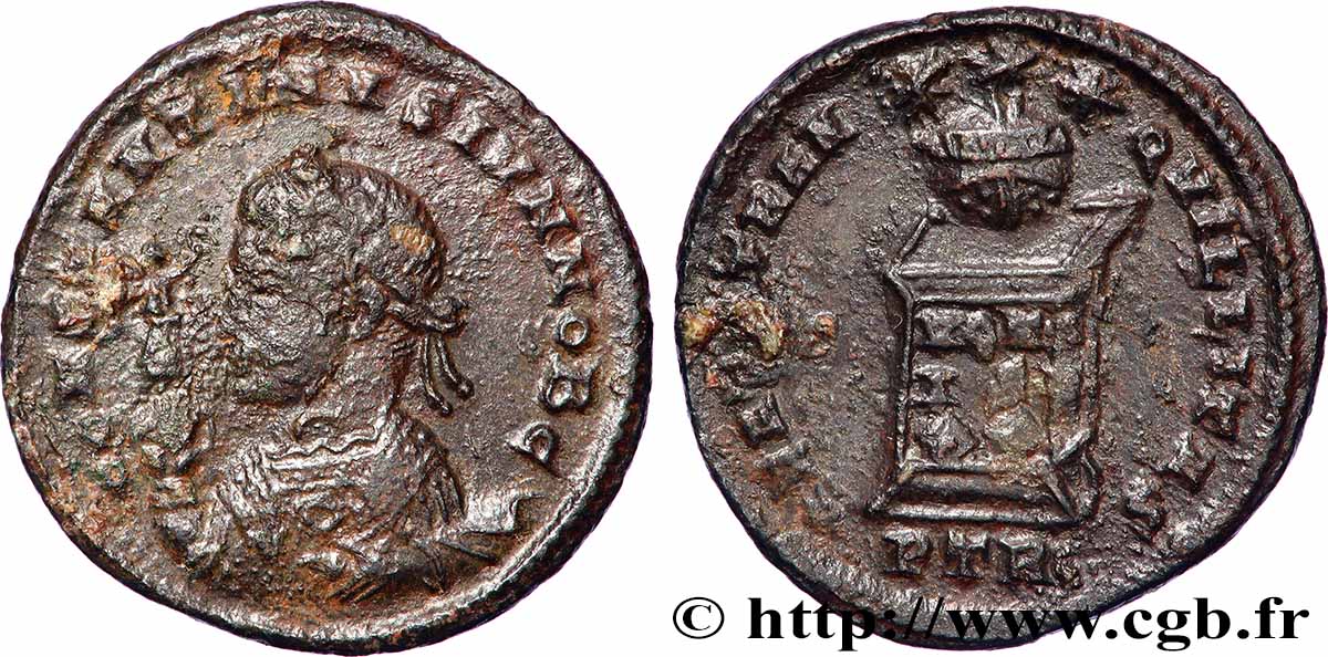 CONSTANTIN II Centenionalis ou nummus TTB