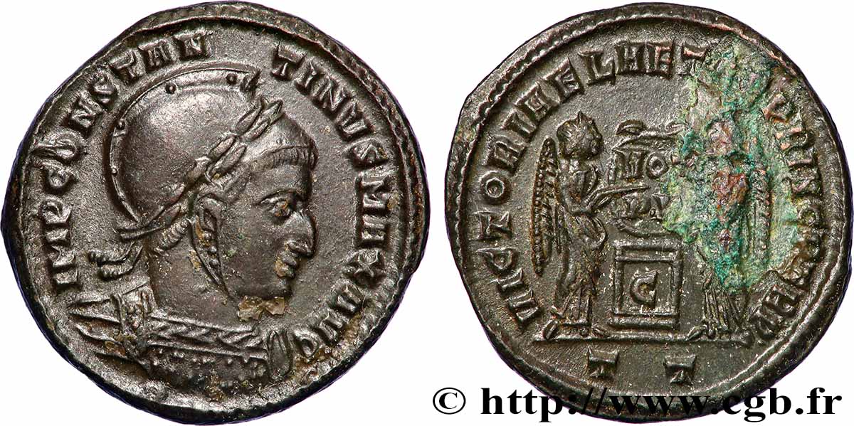 CONSTANTIN Ier LE GRAND Centenionalis ou nummus TTB+