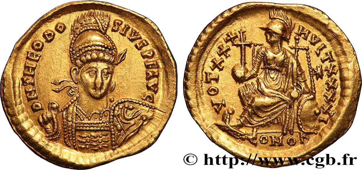 THÉODOSE II Solidus SPL