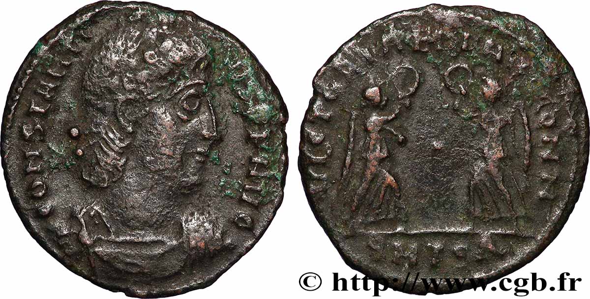 CONSTANCE II Centenionalis ou nummus TTB/TB+