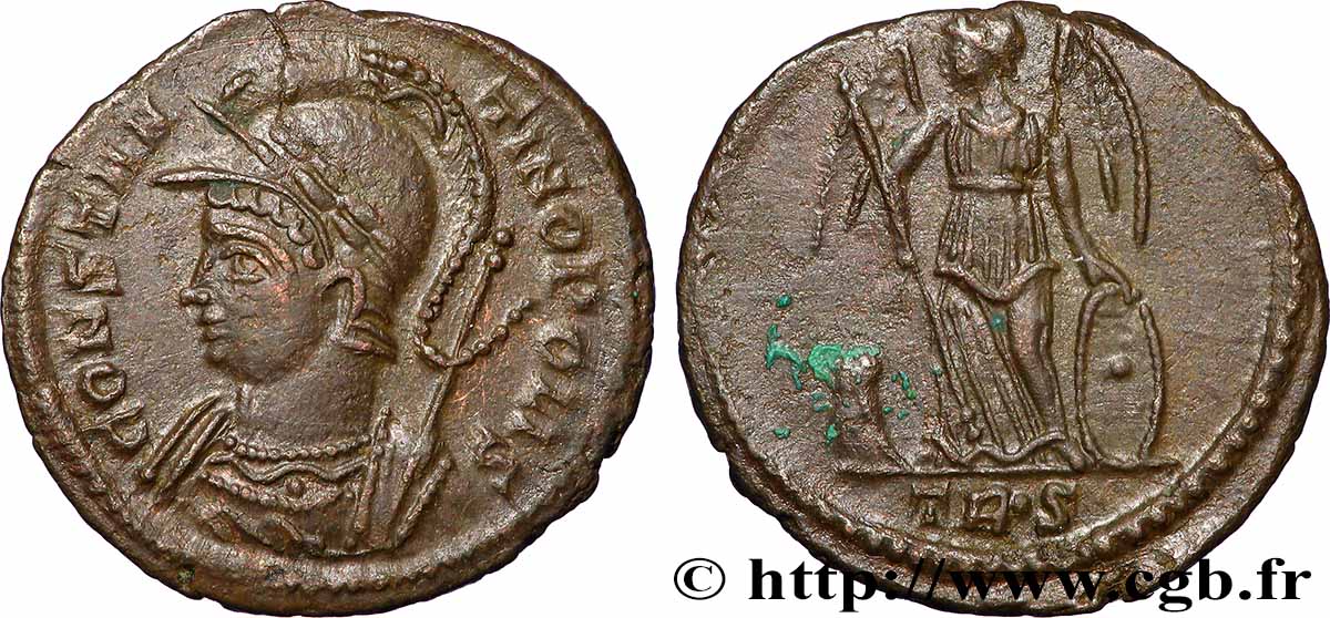 CONSTANTINOPEL Centenionalis ou nummus fVZ