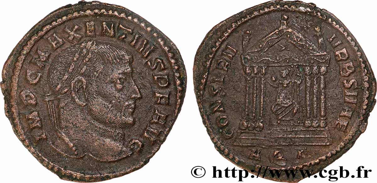 MAXENTIUS Follis ou nummus XF