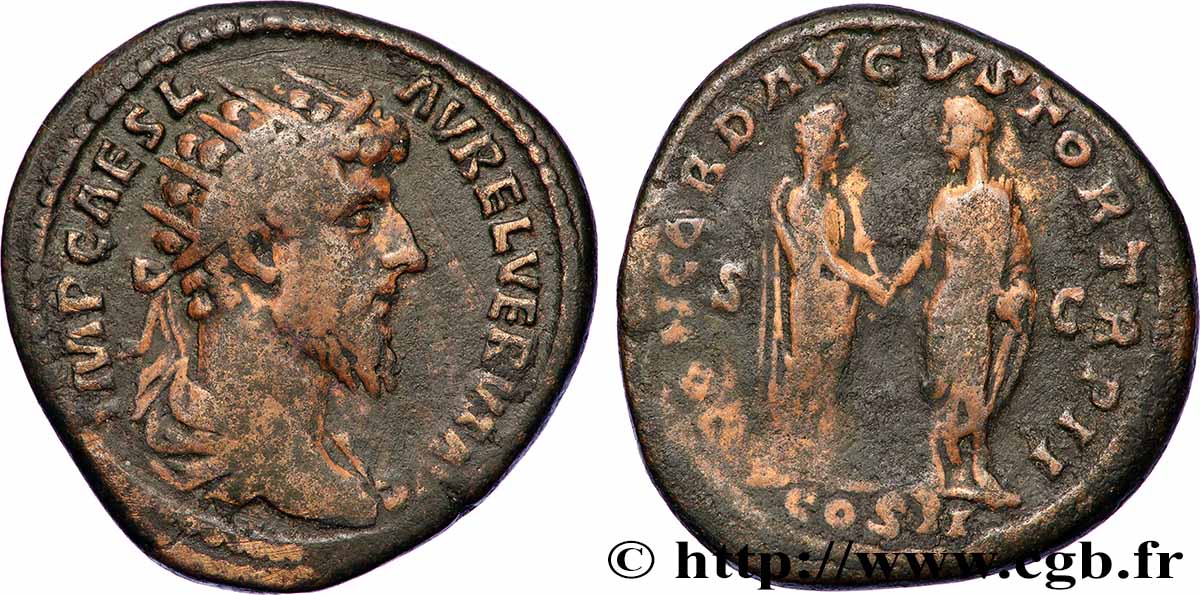 LUCIUS VERUS Dupondius XF