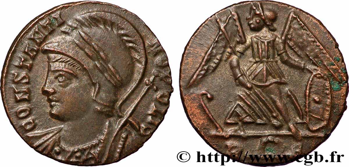 CONSTANTINOPLE Centenionalis ou nummus TTB+