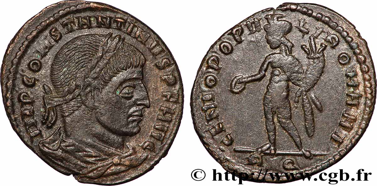 CONSTANTINO I EL MAGNO Follis ou nummus MBC+