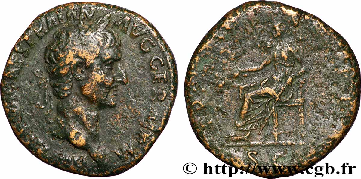 TRAJANUS Sesterce VF