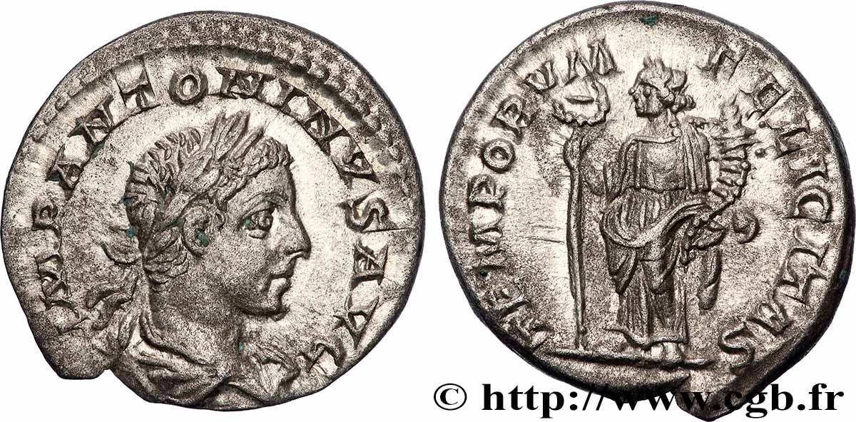 ELAGABALUS Denier fVZ/VZ