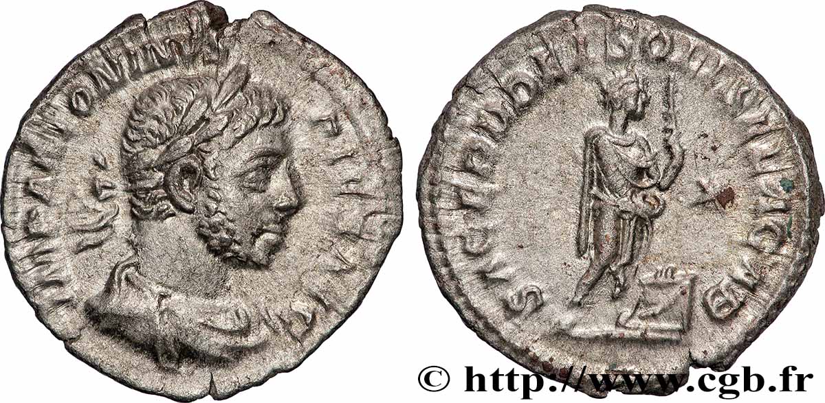 ELAGABALUS Denier AU