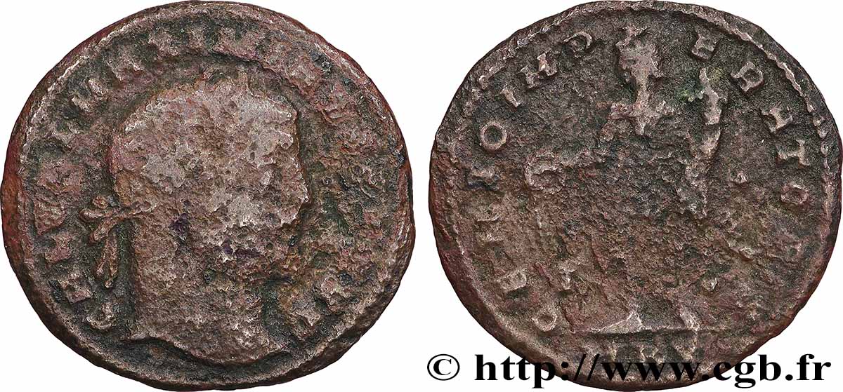 MAXIMIN II DAIA Follis ou nummus TB