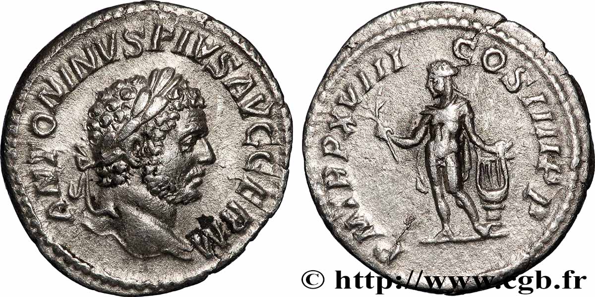CARACALLA Denier AU/AU