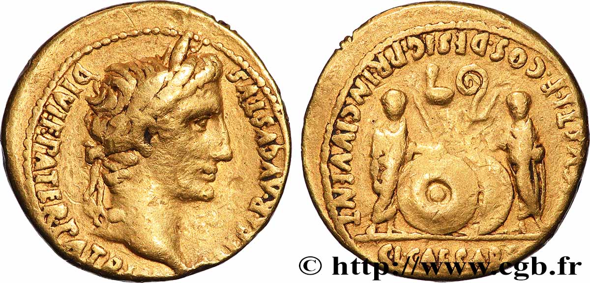 AUGUSTUS, CAIUS and LUCIUS Aureus XF