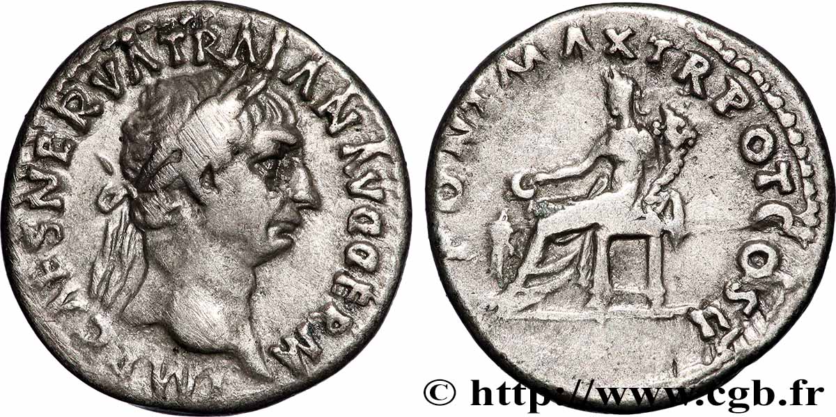 TRAJANUS Denier AU/XF
