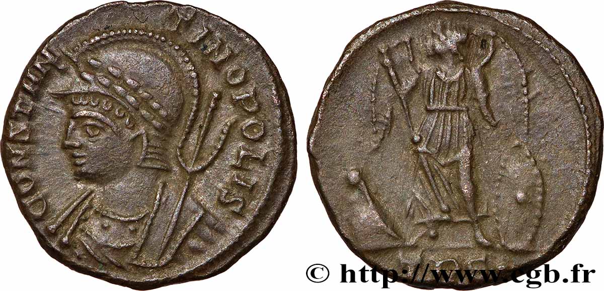 CONSTANTINOPOLIS Centenionalis ou nummus AU