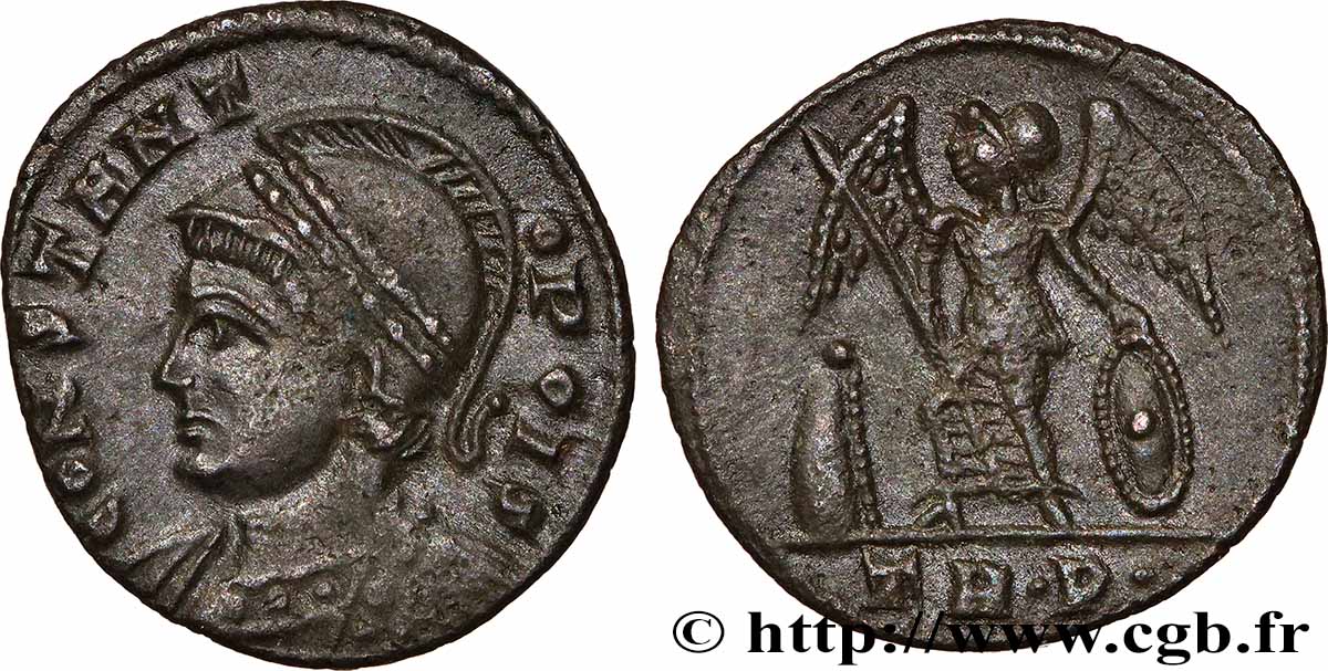 CONSTANTINOPOLIS Centenionalis ou nummus AU