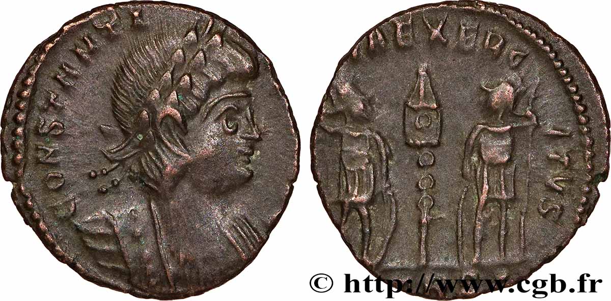 CONSTANTINE II Centenionalis ou nummus AU