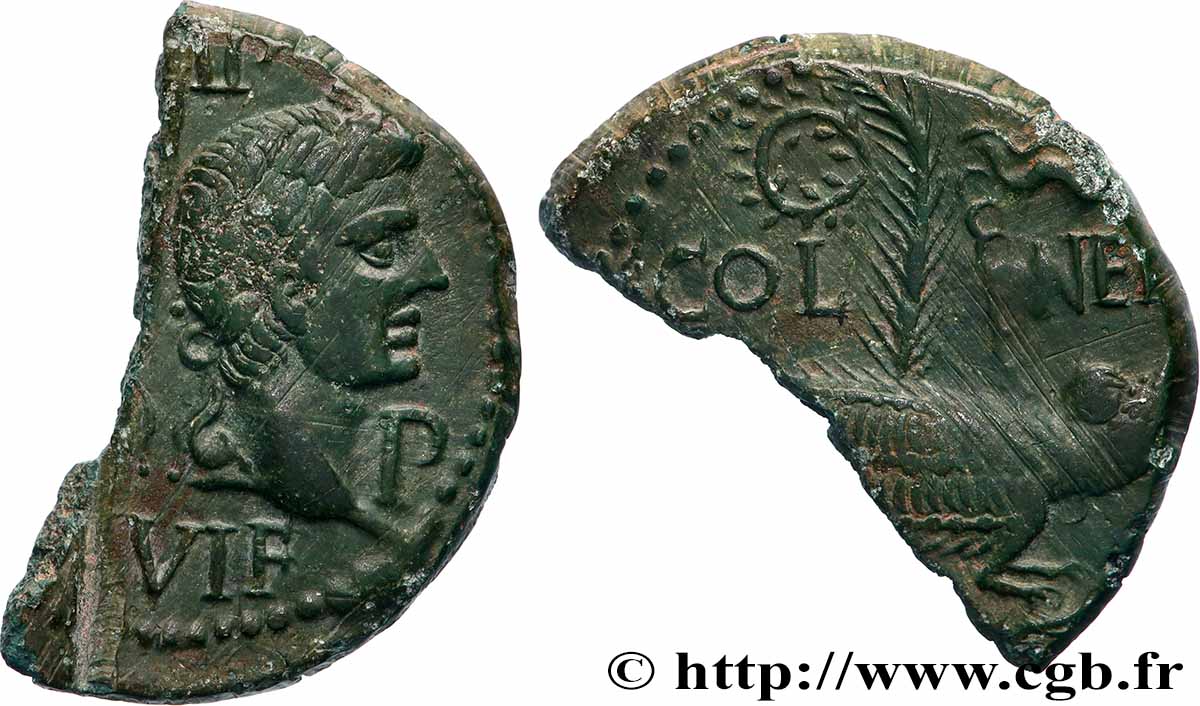 AUGUSTE et AGRIPPA Dupondius fVZ