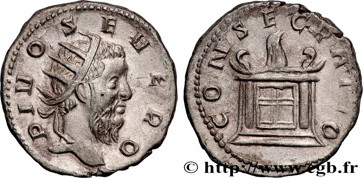 DIVI consecration of TRAJANUS DECIUS Antoninien AU
