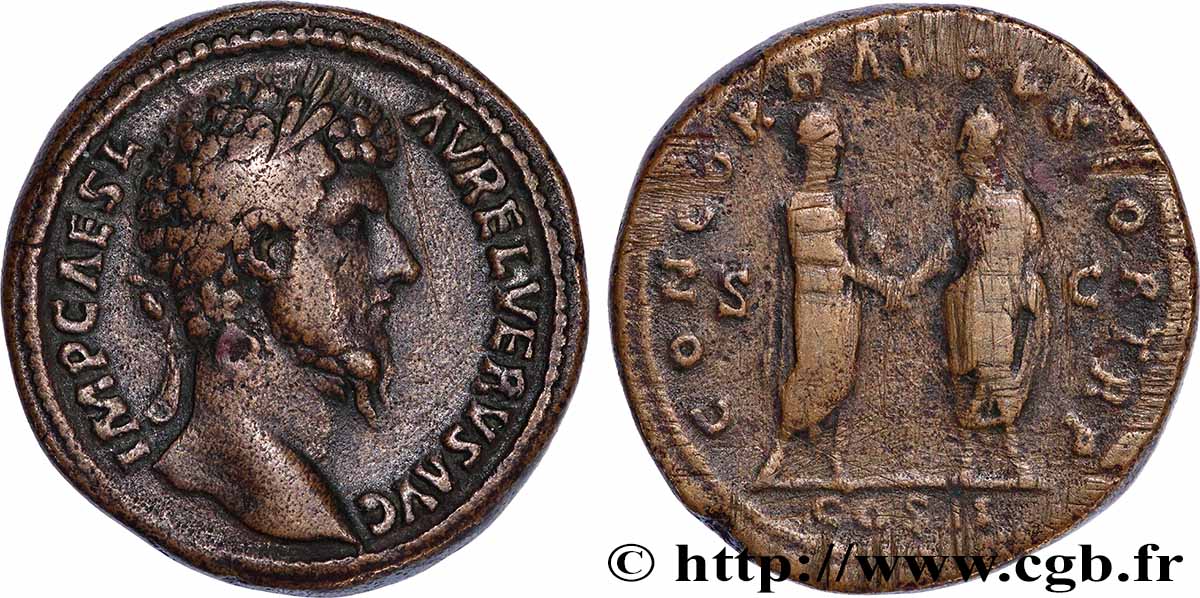LUCIUS VERUS Sesterce XF/VF
