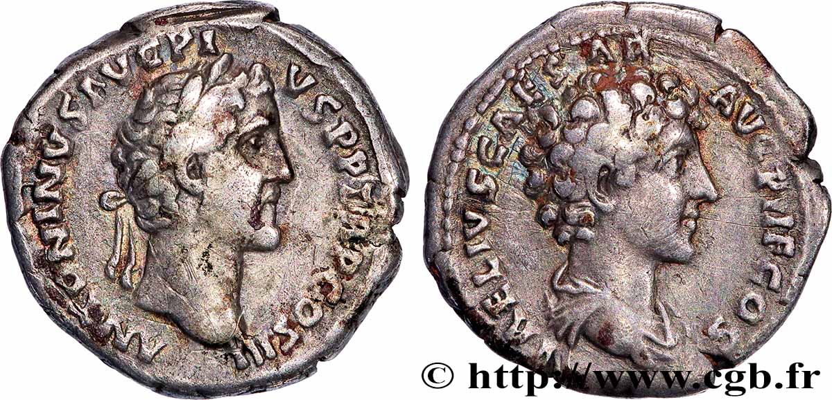ANTONINO PIO e MARCO AURELIO Denier BB
