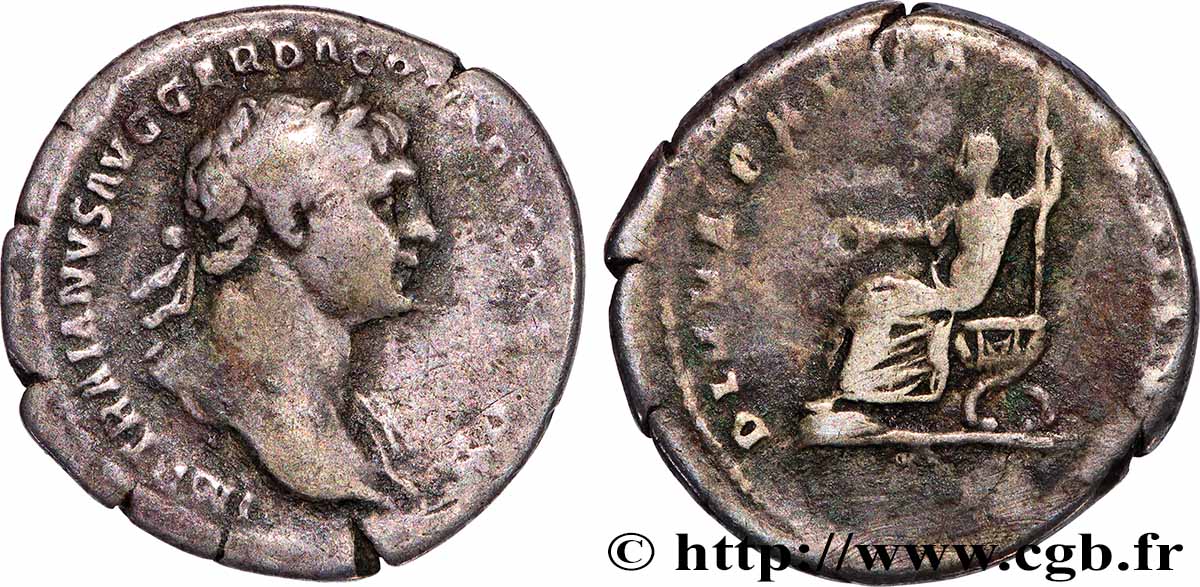 TRAJANUS and TRAJANUS SENIOR Denier XF