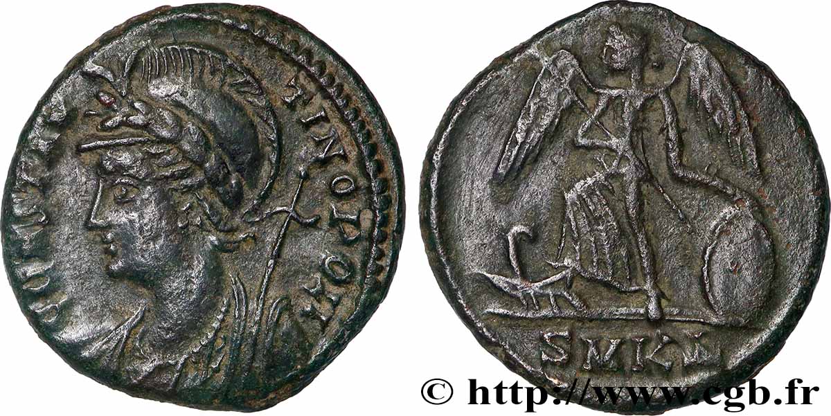 CONSTANTINOPOLI Centenionalis ou nummus q.SPL