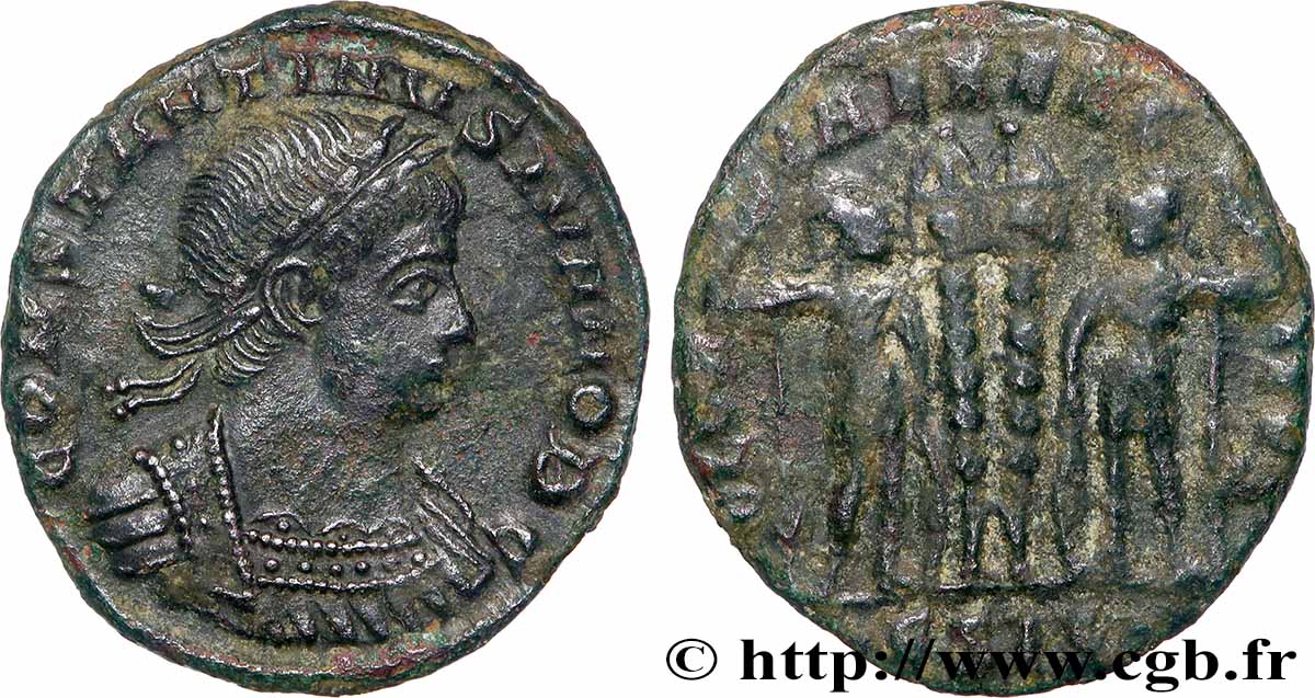 COSTANTINO II Centenionalis ou nummus q.SPL/BB