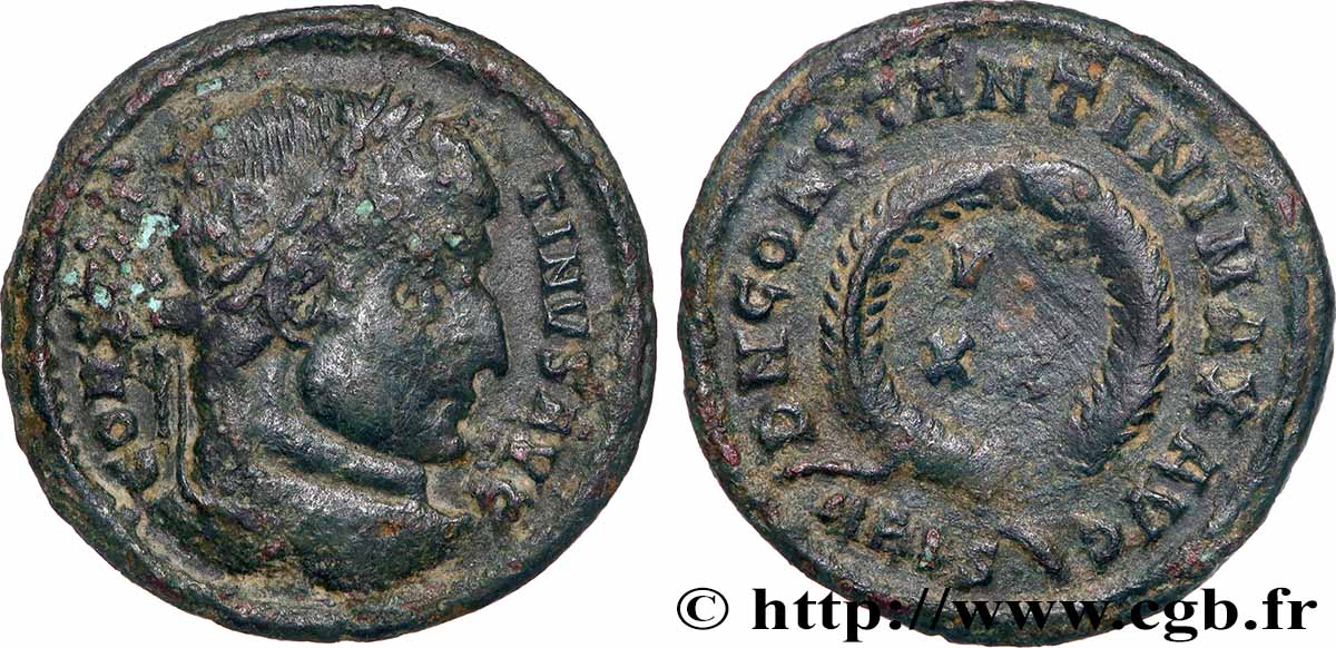 CONSTANTINUS I DER GROßE Centenionalis ou nummus SS