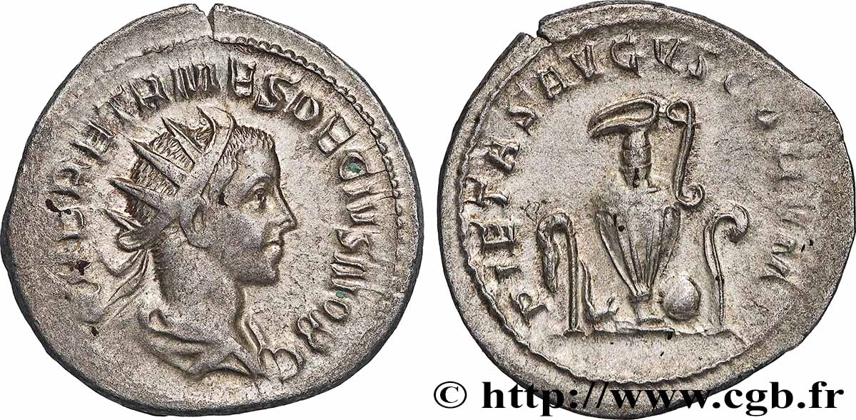 HÉRENNIUS ÉTRUSCUS Antoninien SUP/TTB+