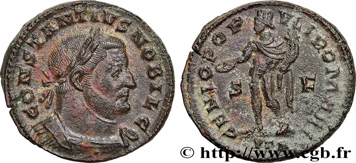 CONSTANCE Ier CHLORE Follis ou nummus TTB+/TTB