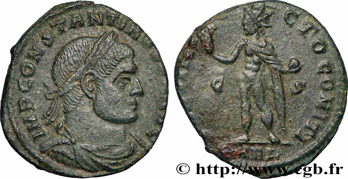 COSTANTINO I IL GRANDE Follis ou nummus q.SPL