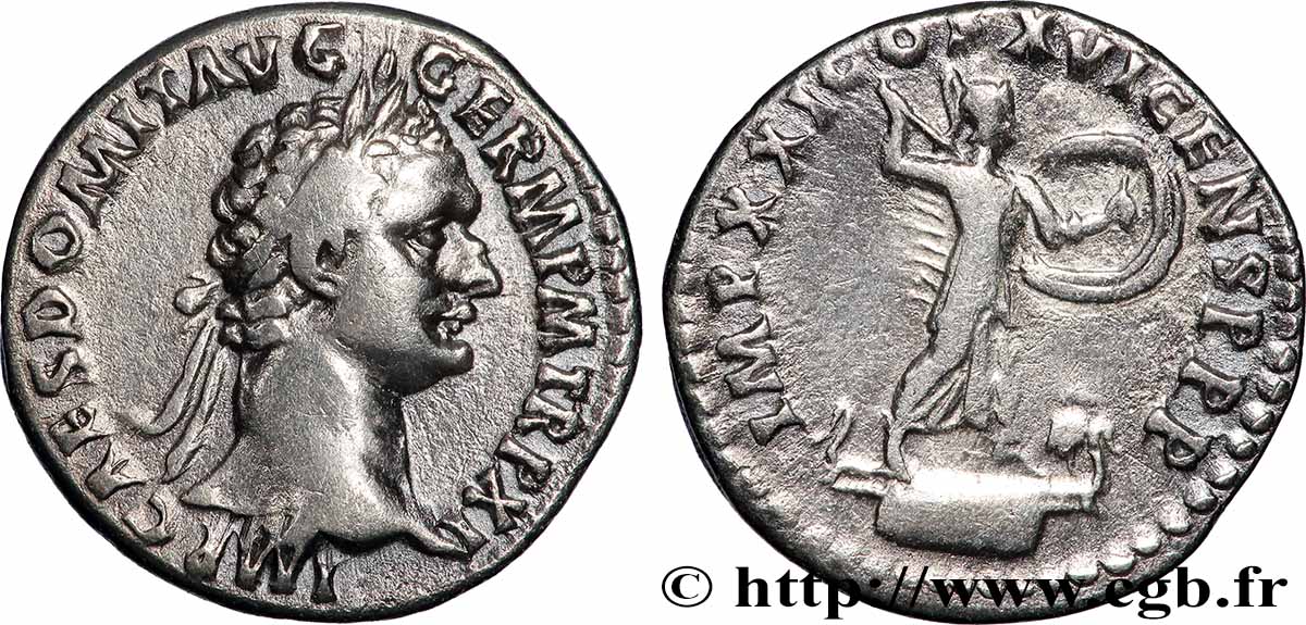 DOMITIANUS Denier AU/XF