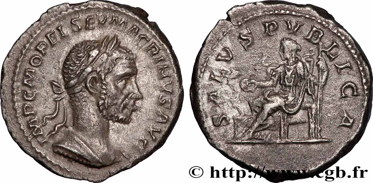 MACRINUS Denier AU/XF
