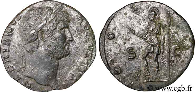 HADRIEN Sesterce TTB