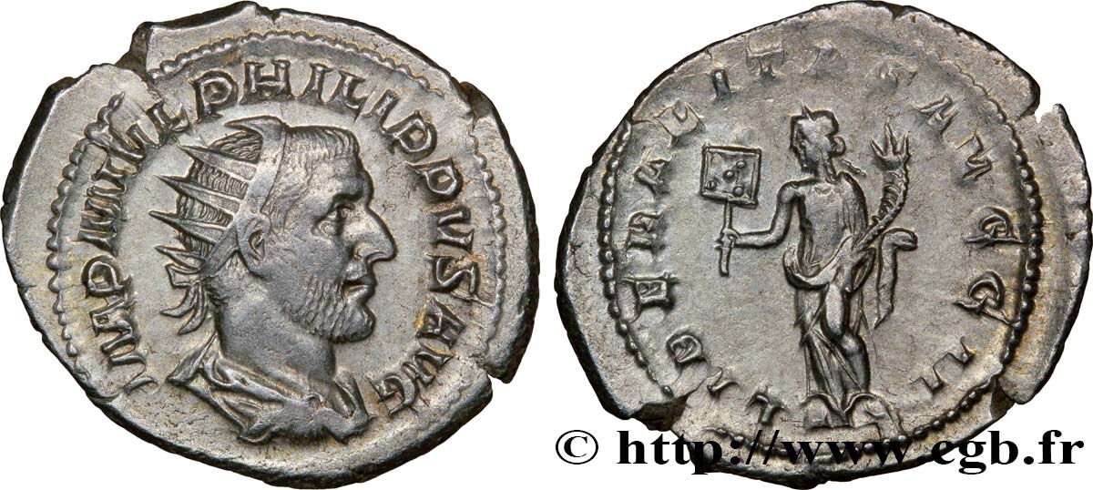 PHILIPPUS I. ARABS Antoninien VZ