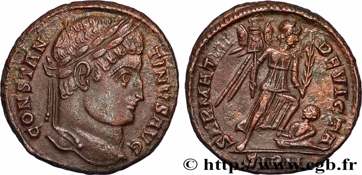 CONSTANTIN Ier LE GRAND Centenionalis ou nummus TTB+
