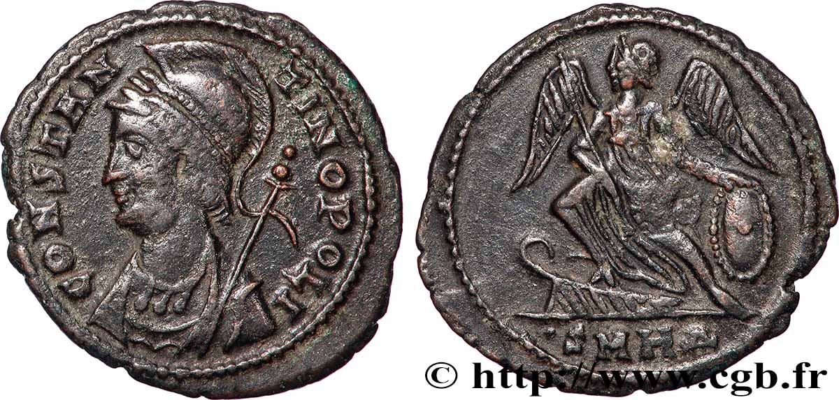 CONSTANTINOPOLIS Centenionalis ou nummus XF